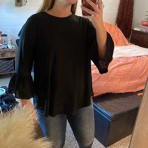 Flowy black blouse